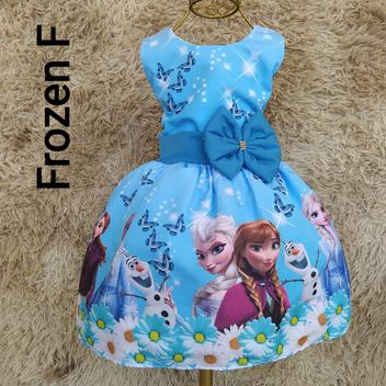 Vestido Tematico Frozen(n acompanha laco) - DG Baby Kids - Artigos e roupas  infantis