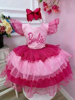 Vestido para Barbie feito com máscara