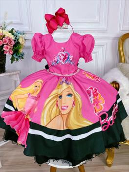 Vestido Infantil Barbie Rosa Pink Brilho Aniversário Temático Festa  Ctdlxbarbie10anos, Roupa Infantil para Menina Nunca Usado 91171407