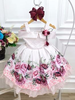 Vestido infantil sale rosa claro