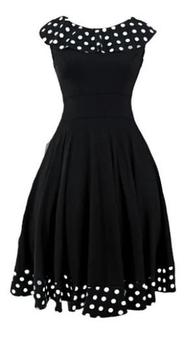 Vestidos Estilo Anos 80 Feminino Vestido Poá Godê Anos 80 Vintage