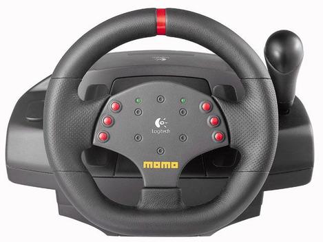 Volante PC MOMO Racing Force Feedback Wheel - Logitech com o Melhor Preço é  no Zoom