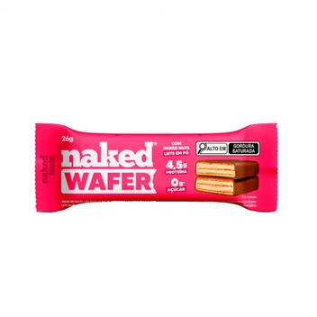 Wafer de Chocolate com Naked de Leite em Pó Naked Nuts 26g - Pasta de