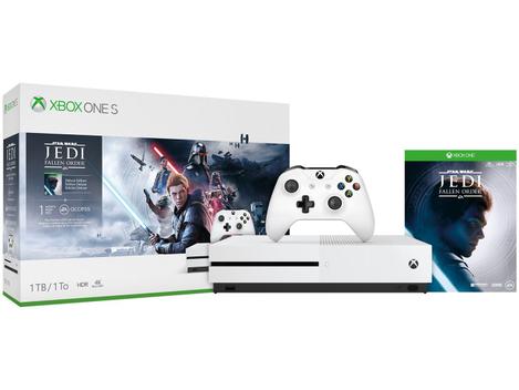 Xbox One S 1TB 1 Controle Microsoft com 1 Jogo - Live Gold 1 Mês