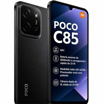 Xiaomi POCO C85 NFC 120Hz 256GB 8GB Câmera 50MP Tela 6.88 120Hz - Poco C85 - Magazine Promosam