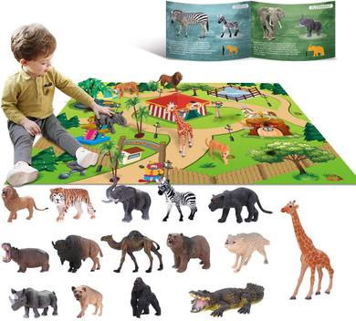 YouCute 15 Brinquedos animais para meninos safári realista animais fazenda  zoo presente de brinquedo educacional com tapete de jogo para 2 3 4 5 6 7  anos meninas crianças crianças crianças - Brinquedos Educativos - Magazine  Luiza