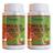 2 Potes Ginkgo Biloba com Castanha da Índia Kit 120 Cáps  Status Verde