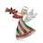 2pcs adorável Natal cartoon esmalte anjo fada broches fo