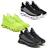 3 Tênis Masculino Esportivo Confortavel Braid Original Verde e Preto