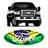 Adesivo Ford Oval Grade F-250 Bandeira Brasil Cromado