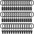 Anéis de cortina e ganchos LLPJS, pacote 44, 2,54 cm de diâmetro interior