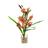 Arranjo Orquidea Planta Artificial 38X20X15Cm Com Vaso