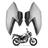 Asa Aba Lateral Aleta Tanque Honda Cg Fan Start 160 Prata Iron Nail 2023