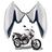 Asa Aba Tanque Lateral Honda Cg Titan 160 Aleta Branco Ross 2022 2023 2024