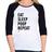 Baby Look Raglan Eat, Sleep, Poop, Repeat Manga 3/4 - Foca na Moda