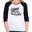 Baby Look Raglan Fusca Manga 3/4 - Foca na Moda