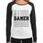 Baby Look Raglan Gamer Manga Longa - Foca na Moda