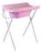 Banheira Luxo Rosa Suporte Trocador Bebê Infantil Menino Menina