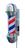 Barber Pole Mini 30Cm Kit 2 Un Voltagem Bivolt Giratório.