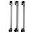 Barra de Apoio Aço Inox 40cm Kit 3 Unidades Acessibilidade Cadeirante Idoso Deficiente Banheiro Box Suporte Segurança Corrimao Parede