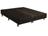 Base Box Bipartido King material sintético Linhão Café  37X192X203  AN