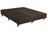 Base Box Bipartido Queen Suede Marrom 37X158X198 AN
