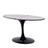 Base Mesa Saarinen Tulip Jantar Oval - Preta