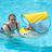 Bebê inflável Swim Pool Float Swimbobo com assento seguro 6-36M