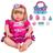 Bebe Reborn Silicone Pano Baby Kiss Menina 912 + Bolsinha