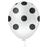 Bexiga Fantasia Bolinha 10" Branco com Preto Pic Pic 25 Unidades