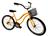 Bicicleta aro 26 Summer tropical urbana s/ marchas amarelo