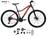  Bicicleta Aro 29 Alfameq Pandora Kit 2x9 Gta Sunrun Freio Disco K7 11/36 Pedivela 24/38d Garfo com Trava - Preto/Laranja/Pink