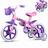 Bicicleta Infantil Aro 12 Nathor Cat Violeta Menina 2-5 Anos