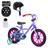 Bicicleta Unicórnio Aro 14 Menina Rodinha Squeeze + Capacete