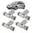 Bico injetor vw gol parati polo 1.0 16v seat ibiza 1.0 1997 á 2003 kit c/ 4 unidades