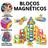 Blocos Magnéticos Infantil Bloco De Montar Magnetico 14 Peças