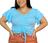 Blusa cropped plus size feminino manga dois babados decote v regulagem frontal