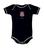 Body Bebê Corinthians Preto Curto Oficial - Torcida Baby