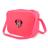 Bolsa Feminina Menina  Injetada Transversal Personagem Minnie Unicórnio Stitch Preto Pink Laranja