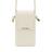 Bolsa Feminina Porta Celular Branco Off Moleca 50051.1