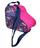 Bolsa Mochila Unicórnio Detalhe Rosa Pink Patins Quad Inline