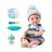 Boneco Diver New Born Brincar de Papinha Divertoys Ref.8246