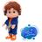 Boneco Infantil JP Irmão Maria Clara 32cm Vinil Acessórios