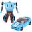 Boneco Robô Transforma em Carro 2 em 1 Fighter Bots Warrior 8cm Azul L013-21 - Dorémi