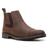 Bota Botina Chelsea Masculina Couro Crazy Horse Conforto Café 3000