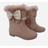 Bota cano alto infantil feminina rosa Kidy Original