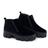 Bota Casual Feminino Couro Aveludado Cano Curto Tratorada Conforto