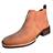 Bota Country Texana Masculina Botina Cano Curto Baixo Tornozelo Couro Nobuck Bico Quadrado 3040