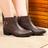 Bota feminina coturno casual plataforma salto baixo cano curto bico fino confortavel 34 ao 40