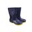 Bota Infantil Impermeável Azul Amarela Galocha Pvc/ Borracha